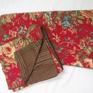 Ralph Lauren Chaps Floral & Houndstooth Summerton Standard Sham Set  (2)  (C01)